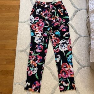 Yumi Kim black printed silk pants